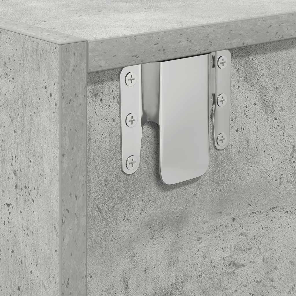 tv-borde 2 stk. 60x31x25,5 cm konstrueret træ betongrå