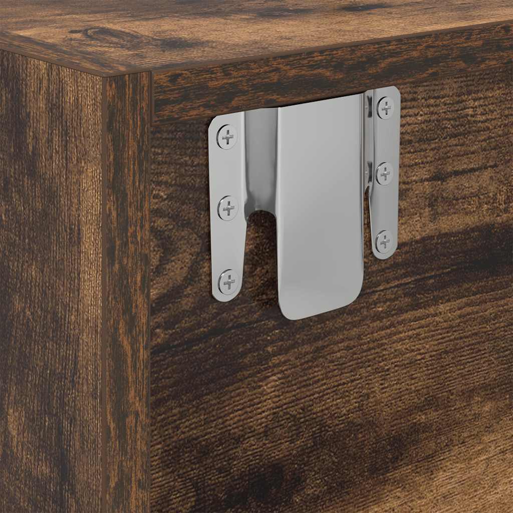 tv-skabe 2 stk. 60x31x25,5 cm konstrueret træ røget egetræ