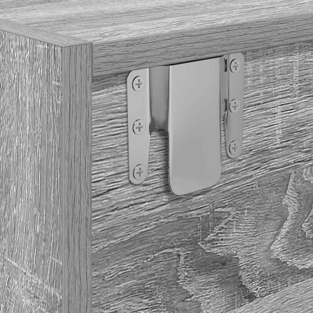 tv-borde 2 stk. 60x31x25,5 cm konstrueret træ grå sonoma-eg