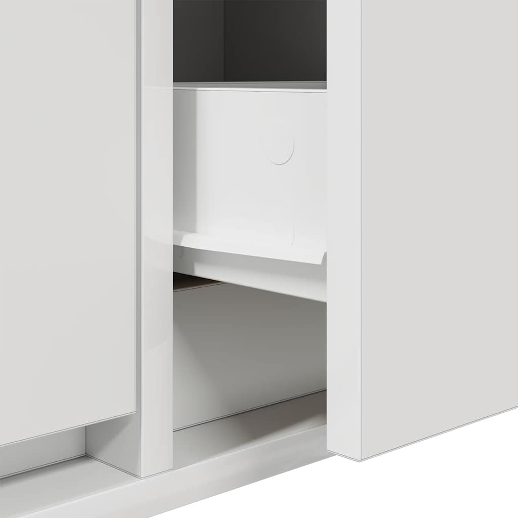 tv-borde 2 stk. 80x31x25,5 cm konstrueret træ hvid