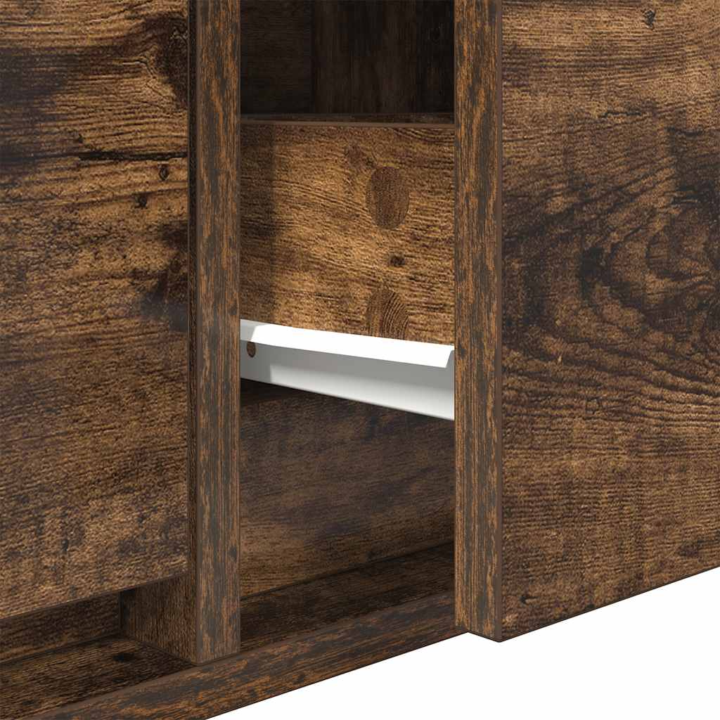 tv-skabe 2 stk. 80x31x25,5 cm konstrueret træ røget egetræ