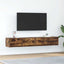 tv-skabe 2 stk. 80x31x25,5 cm konstrueret træ røget egetræ