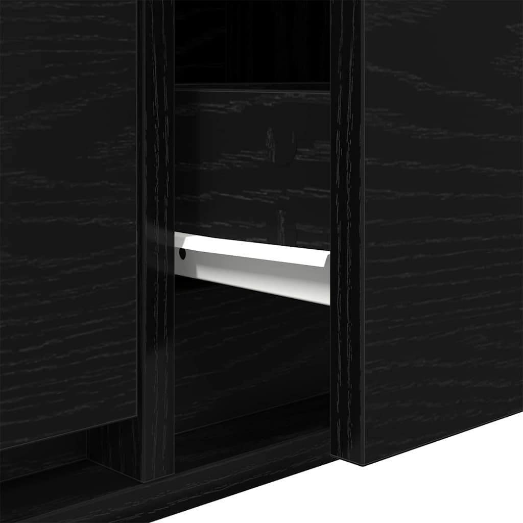 TV-skab 100 x 31 x 25,5 cm Sort eg Konstrueret træ