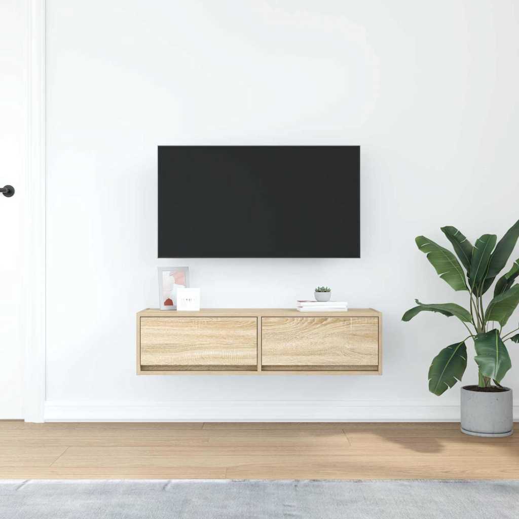 TV-skab 100 x 31 x 25,5 cm Sonoma-eg Konstrueret træ