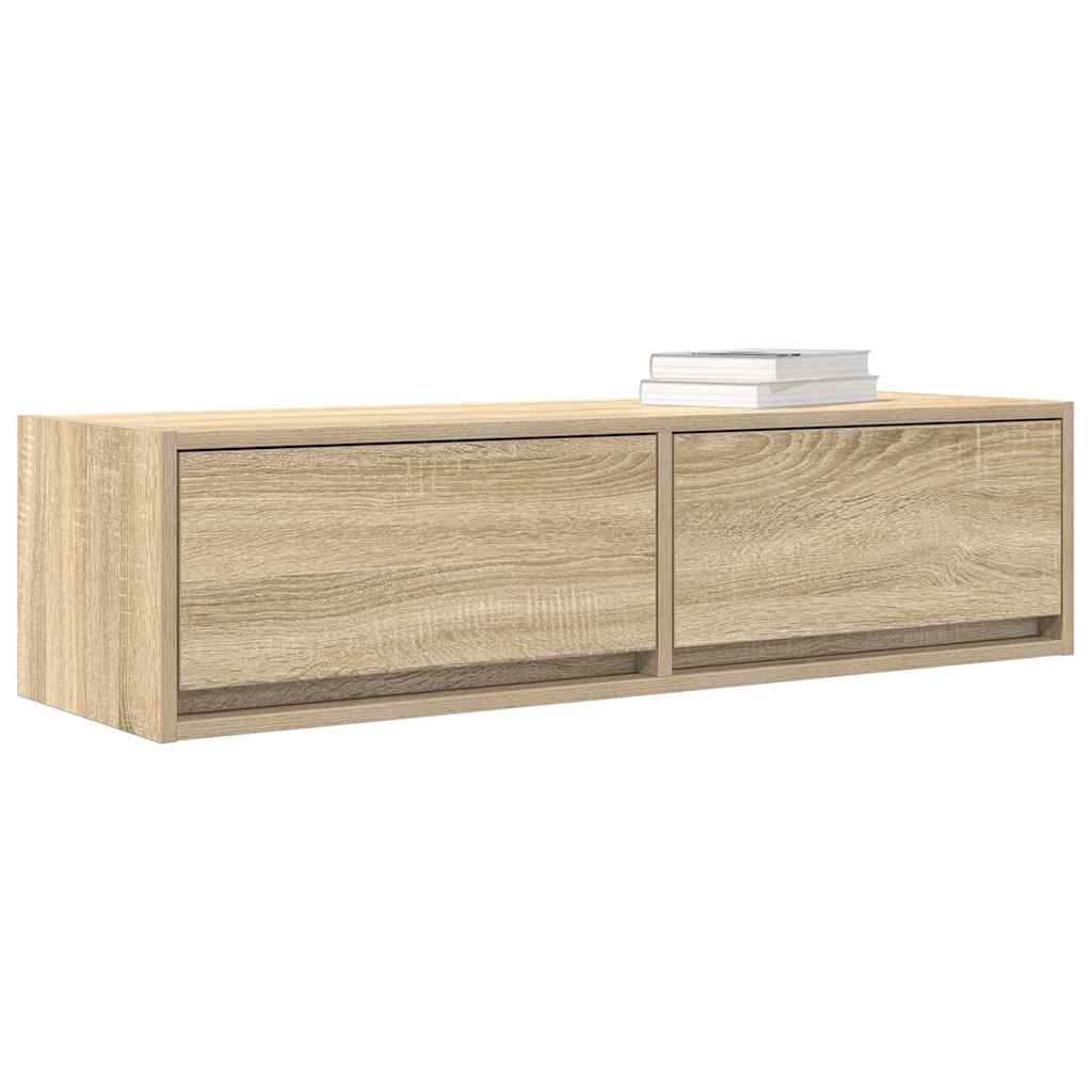 TV-skab 100 x 31 x 25,5 cm Sonoma-eg Konstrueret træ