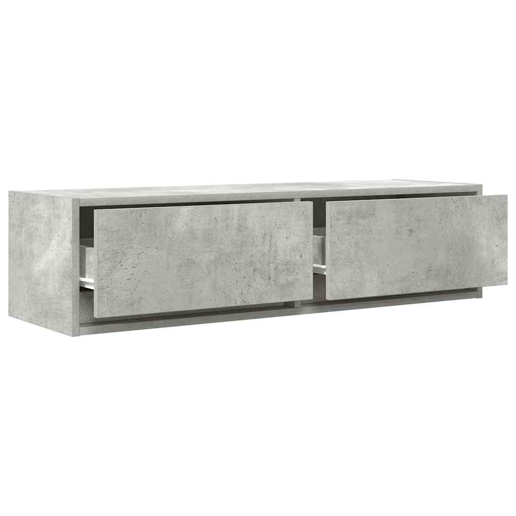 TV-skab 100 x 31 x 25,5 cm Betongrå Konstrueret træ