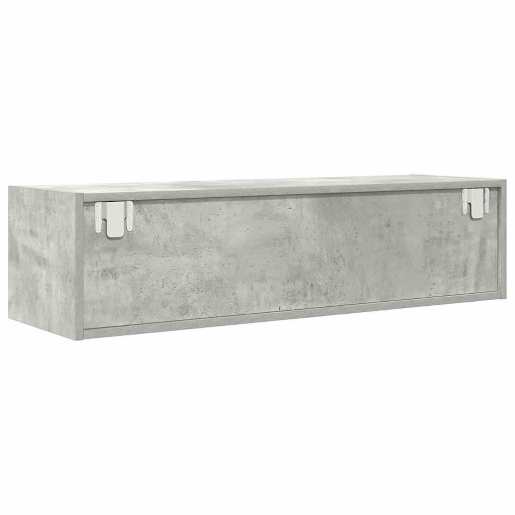 TV-skab 100 x 31 x 25,5 cm Betongrå Konstrueret træ