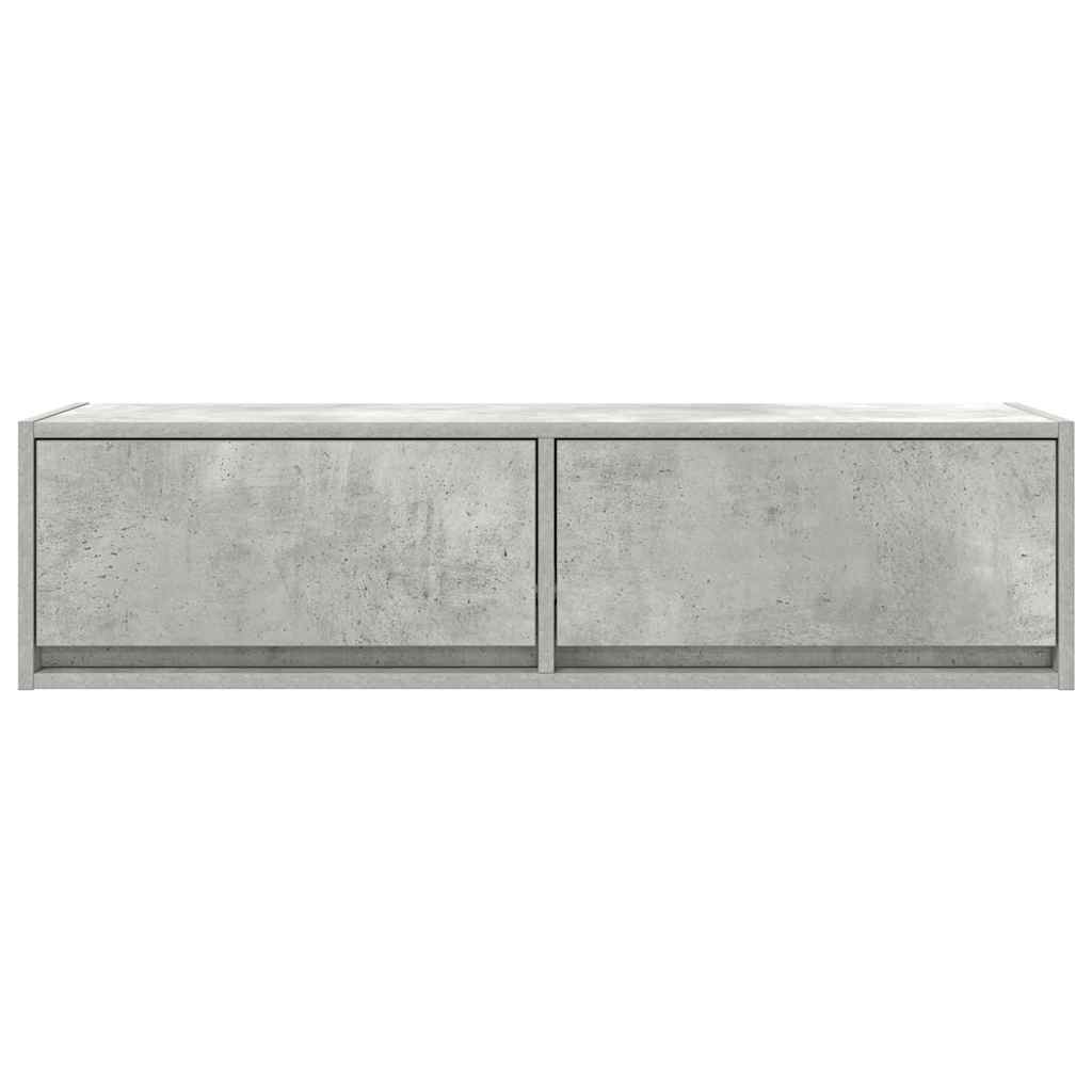 TV-skab 100 x 31 x 25,5 cm Betongrå Konstrueret træ