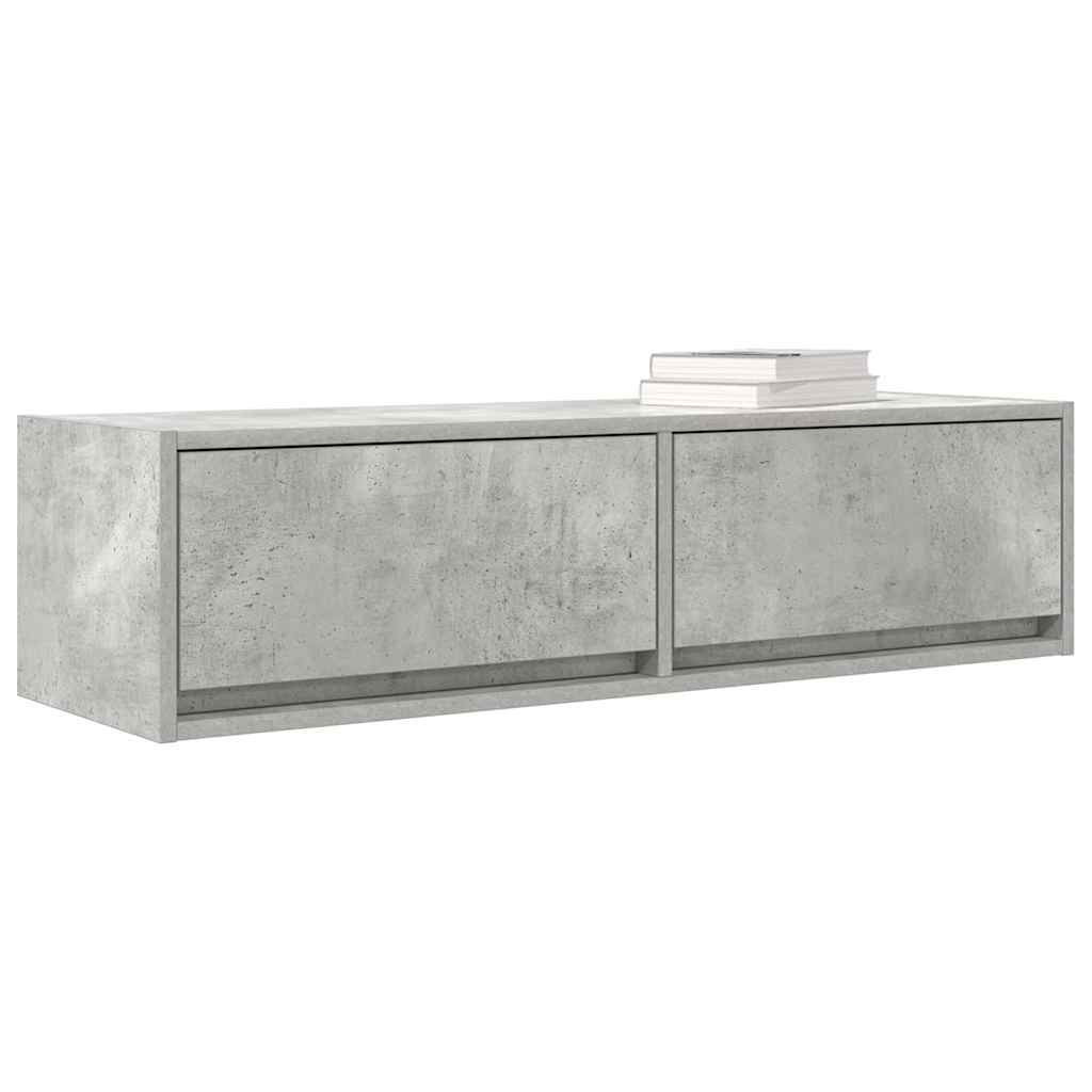 TV-skab 100 x 31 x 25,5 cm Betongrå Konstrueret træ