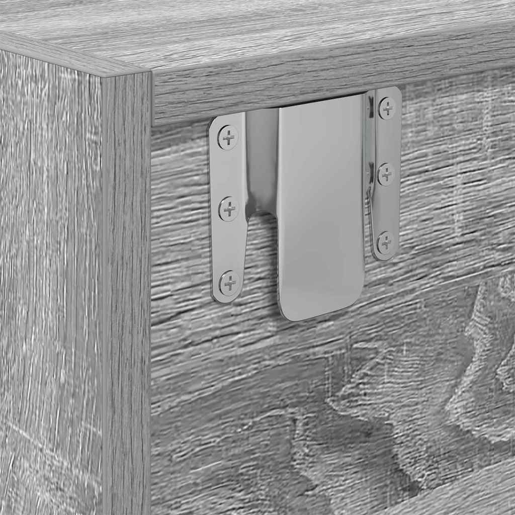 TV-skab 100 x 31 x 25,5 cm Grå sonoma-eg Konstrueret træ
