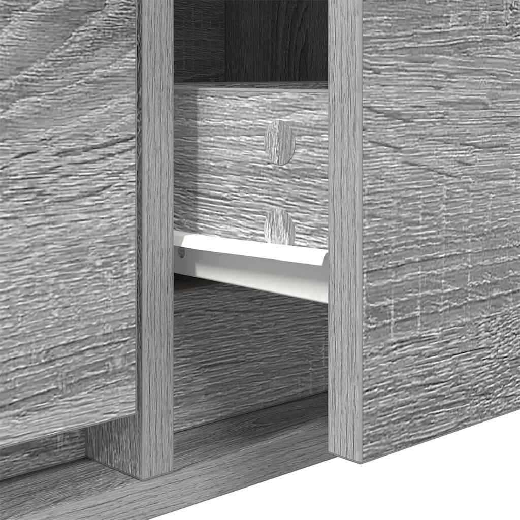 TV-skab 100 x 31 x 25,5 cm Grå sonoma-eg Konstrueret træ