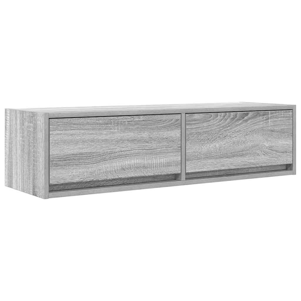 TV-skab 100 x 31 x 25,5 cm Grå sonoma-eg Konstrueret træ