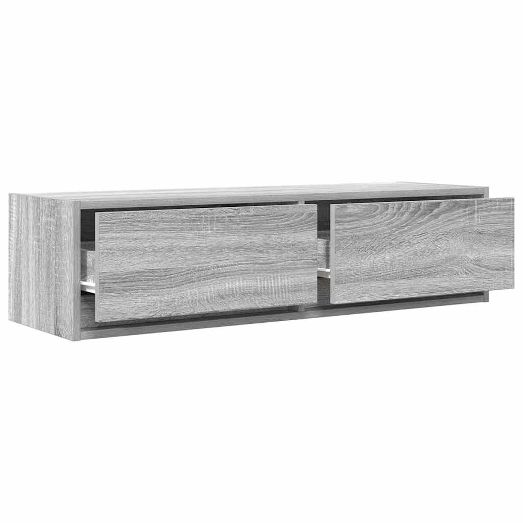 TV-skab 100 x 31 x 25,5 cm Grå sonoma-eg Konstrueret træ