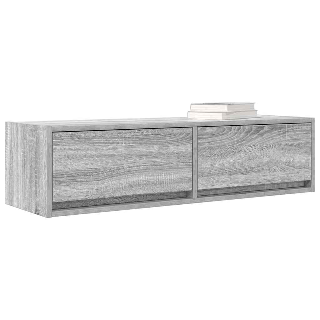 TV-skab 100 x 31 x 25,5 cm Grå sonoma-eg Konstrueret træ