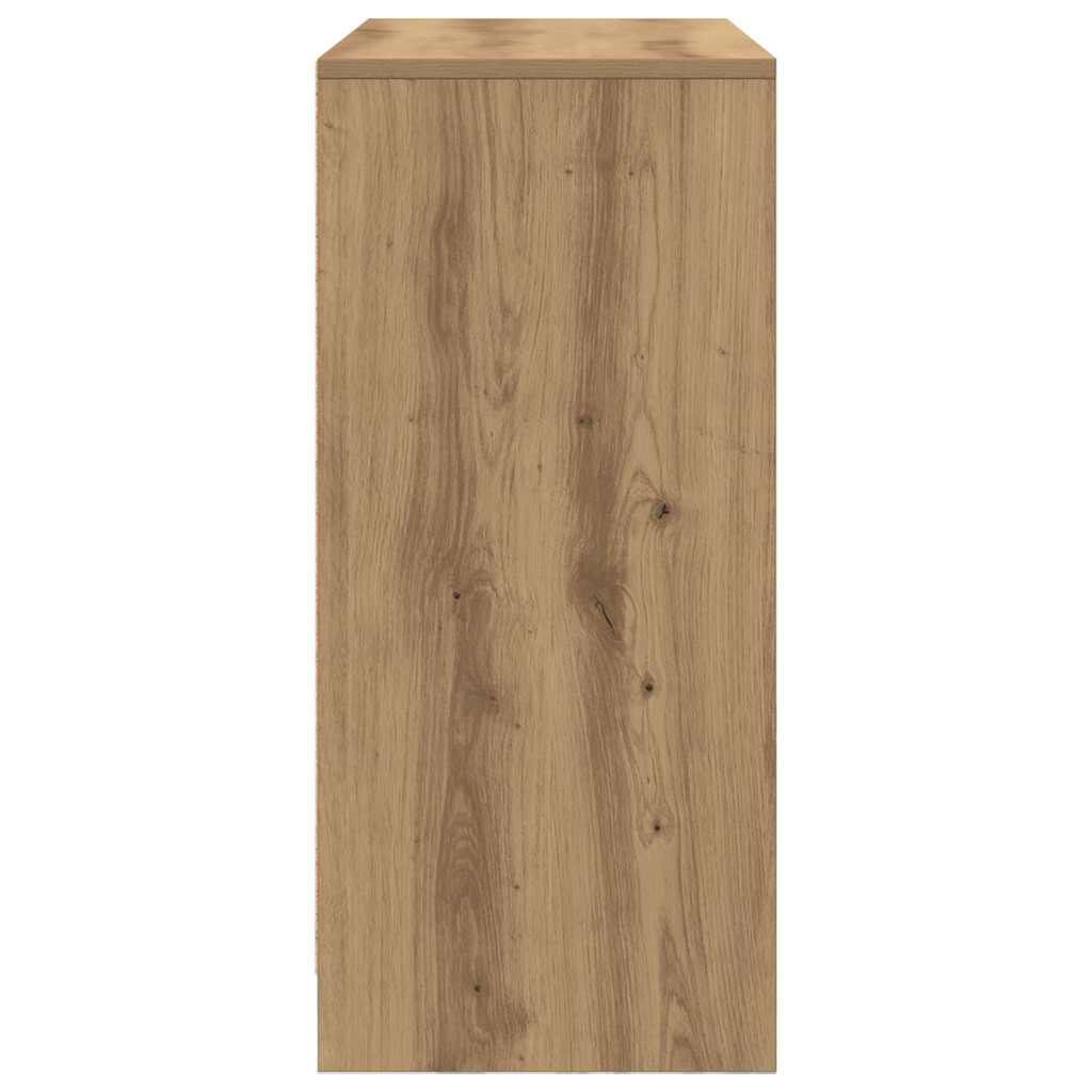 skænk med skuffe 80x34x76 cm konstrueret træ kunsteg