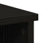 skænk med skuffe 101x35x76 cm konstrueret træ sort egetræ