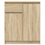 skænk med skuffe 71x35x84 cm konstrueret træ sonoma-eg
