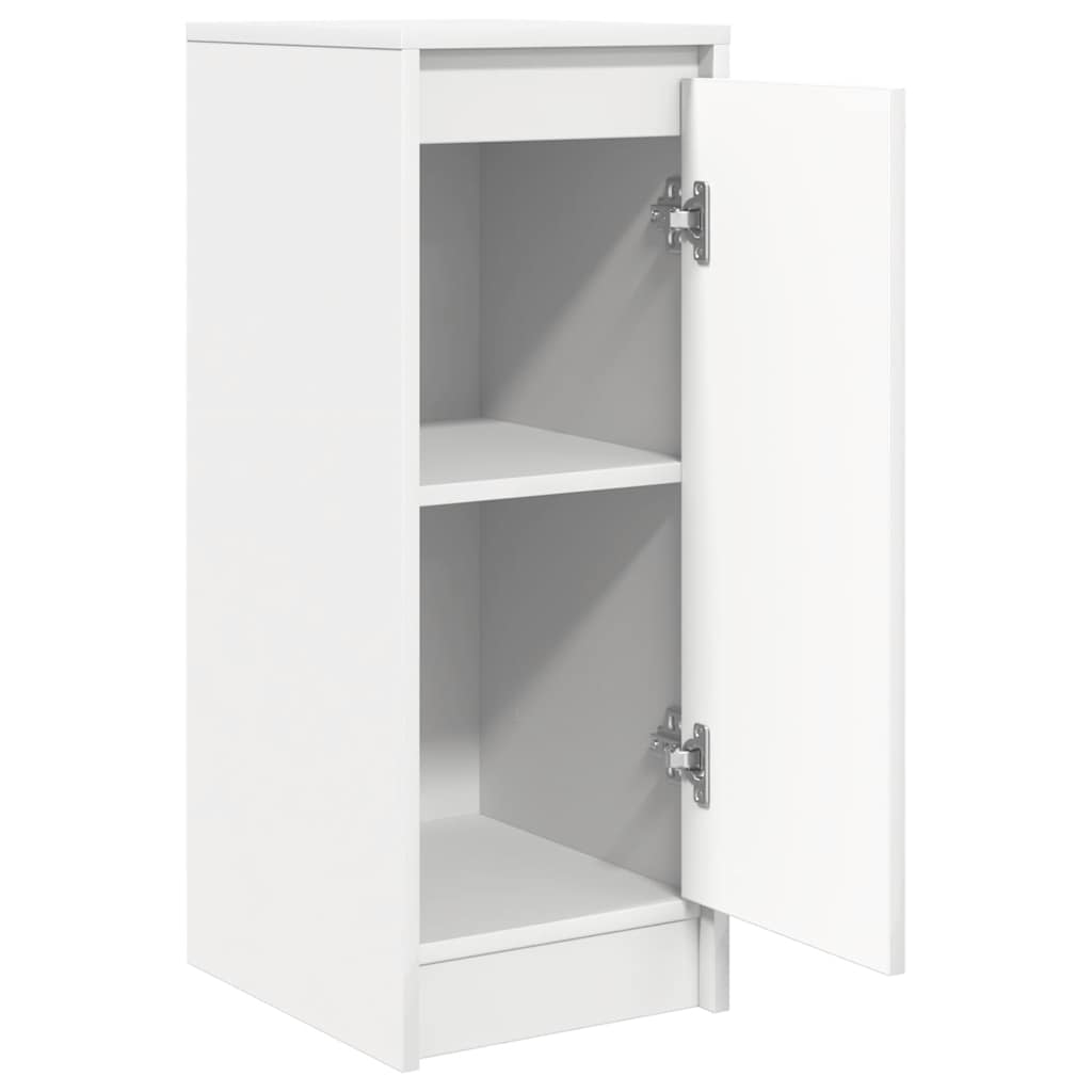 skænk 29,5x34x76 cm konstrueret træ hvid
