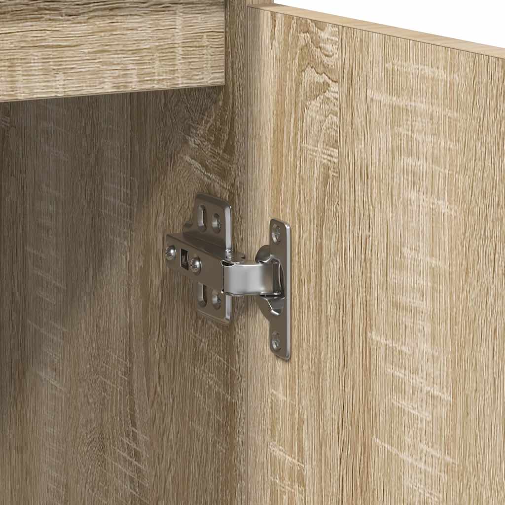 skænk 29,5x34x76 cm konstrueret træ sonoma-eg