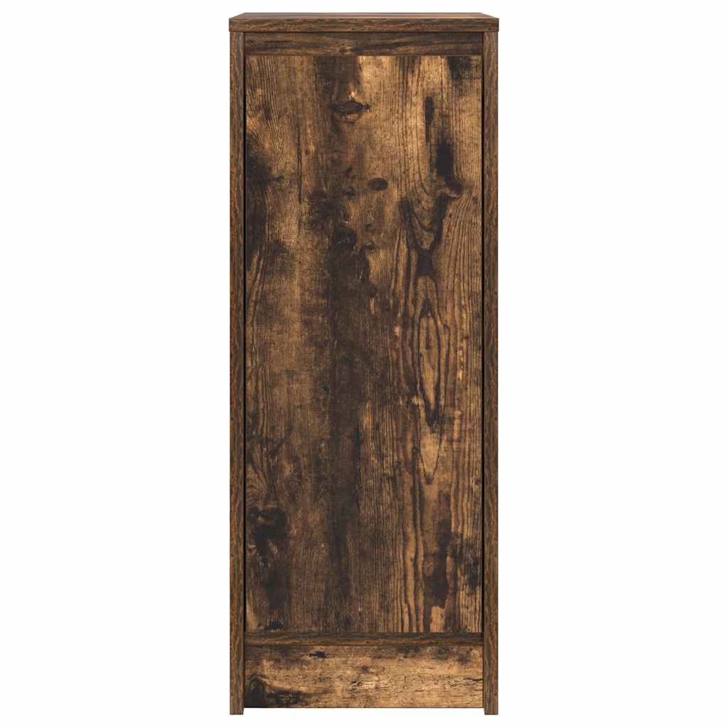 skænk 29,5x34x76 cm konstrueret træ røget egetræsfarve