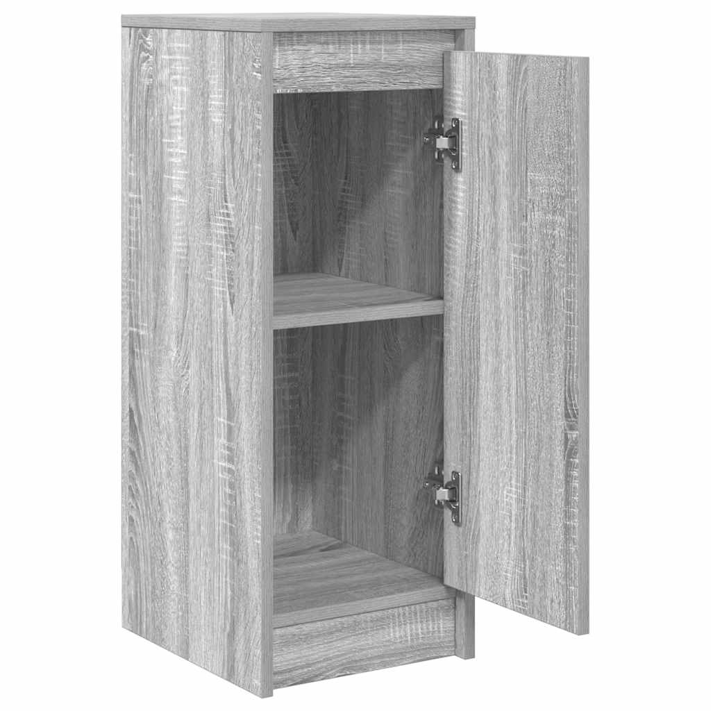 skænk 29,5x34x76 cm konstrueret træ grå sonoma-eg