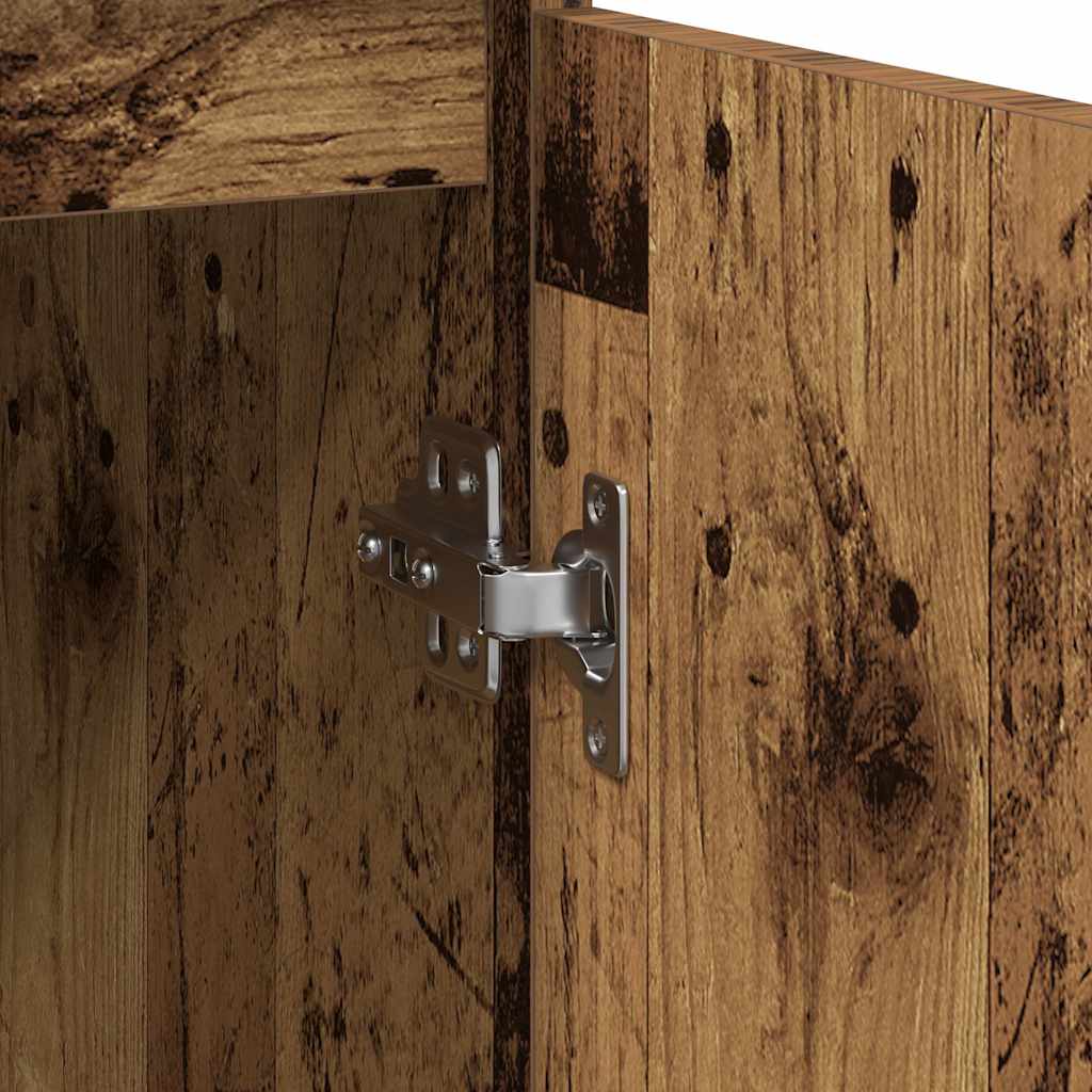skænk 29,5x34x76 cm konstrueret træ antikt trælook