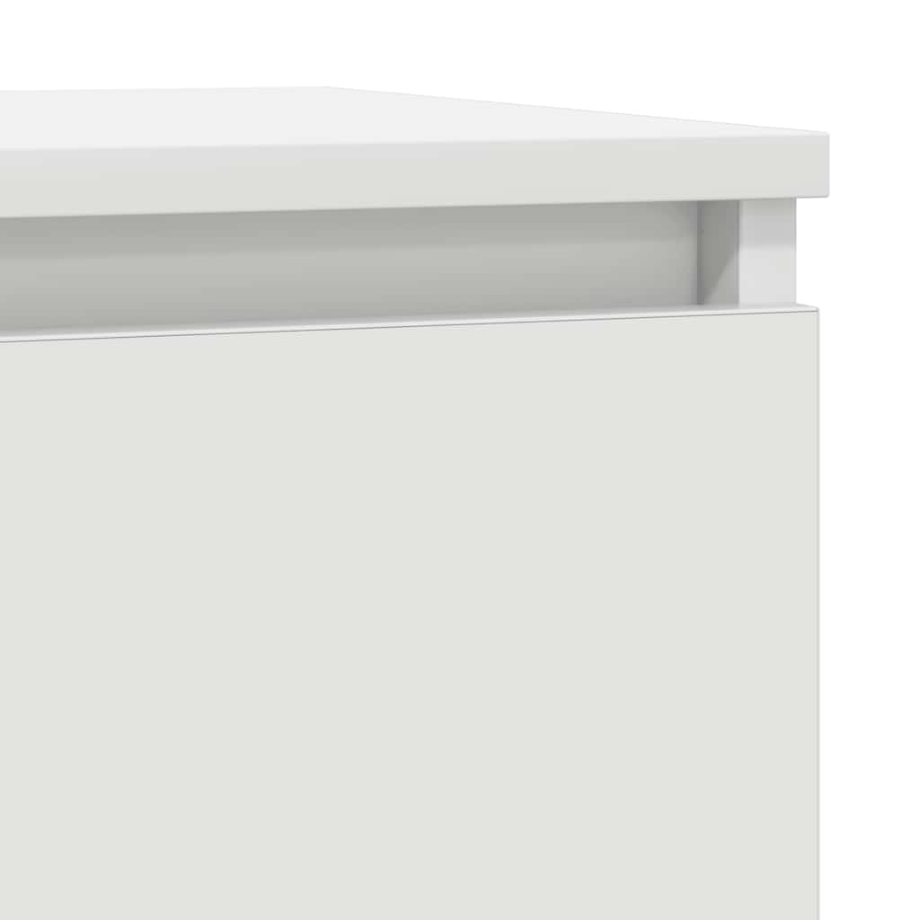 skænk 57x34x76 cm konstrueret træ hvid