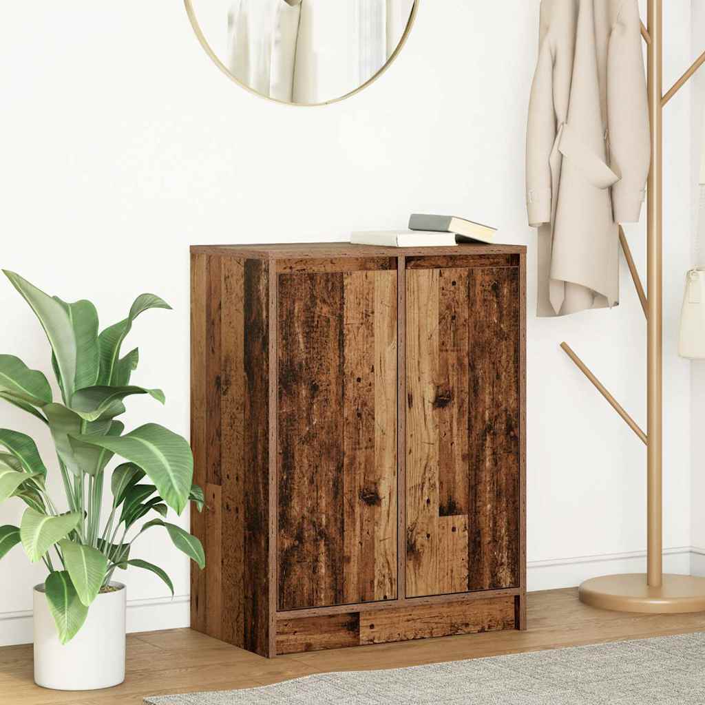 skænk 57x34x76 cm konstrueret træ antikt træ
