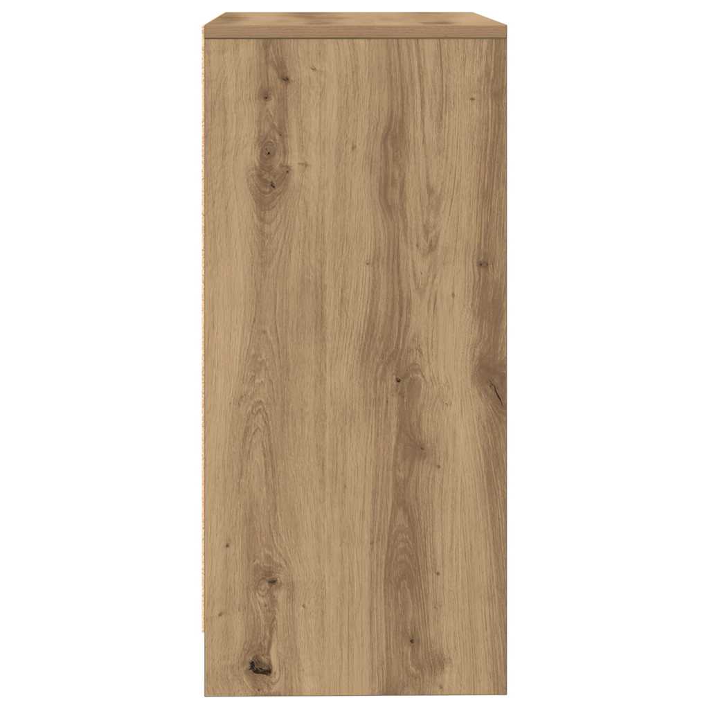 skænk 57x34x76 cm konstrueret træ kunsteg