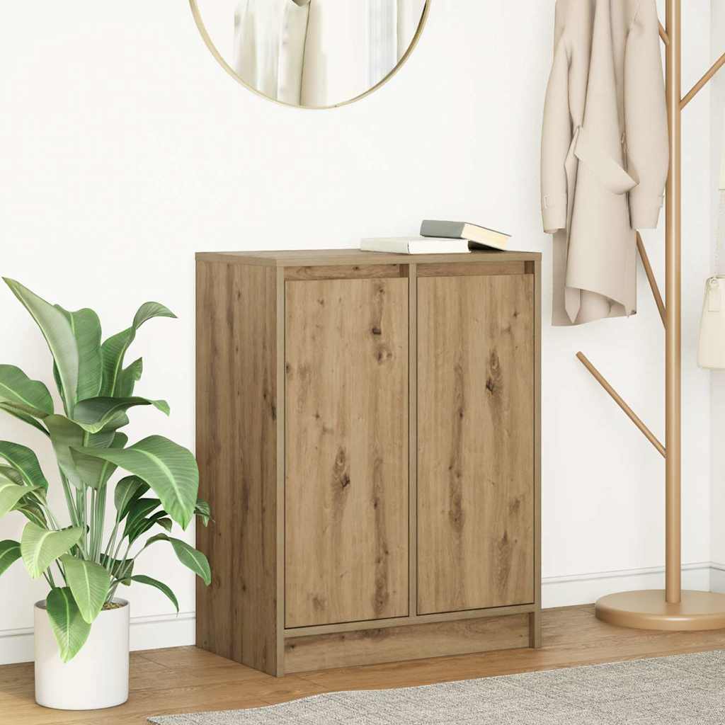 skænk 57x34x76 cm konstrueret træ kunsteg