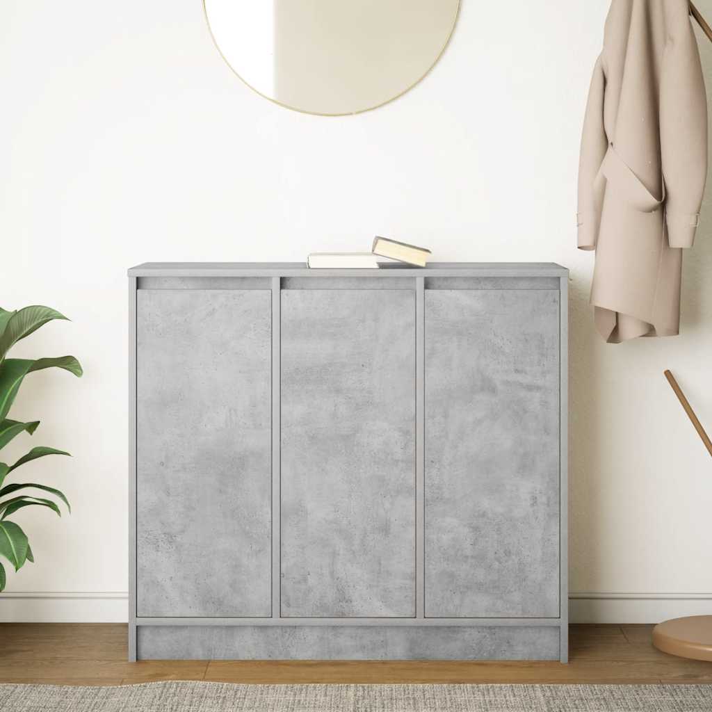 skænk 85x34x76 cm konstrueret træ betongrå