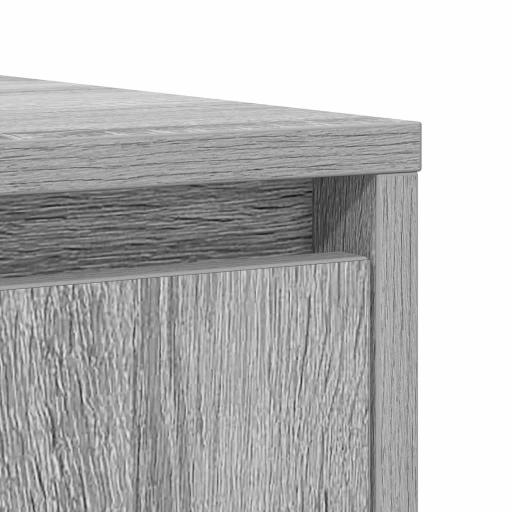 skænk 85x34x76 cm konstrueret træ grå sonoma-eg