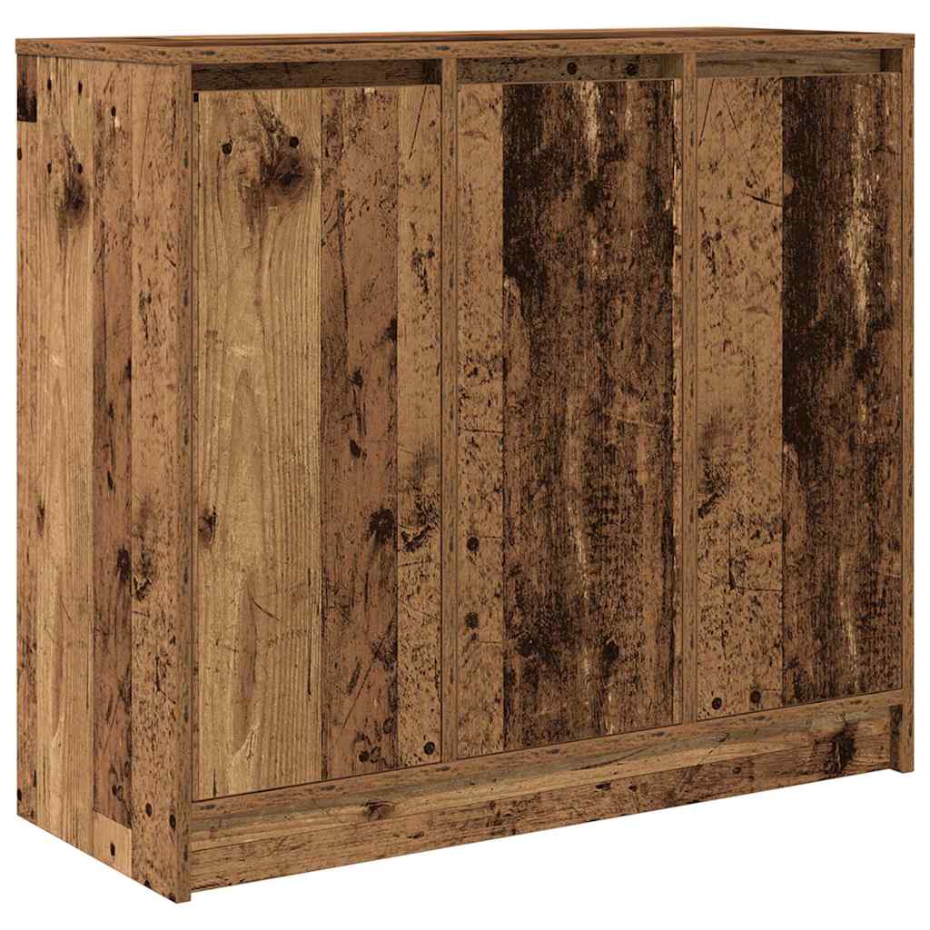 skænk 85x34x76 cm konstrueret træ antikt træ