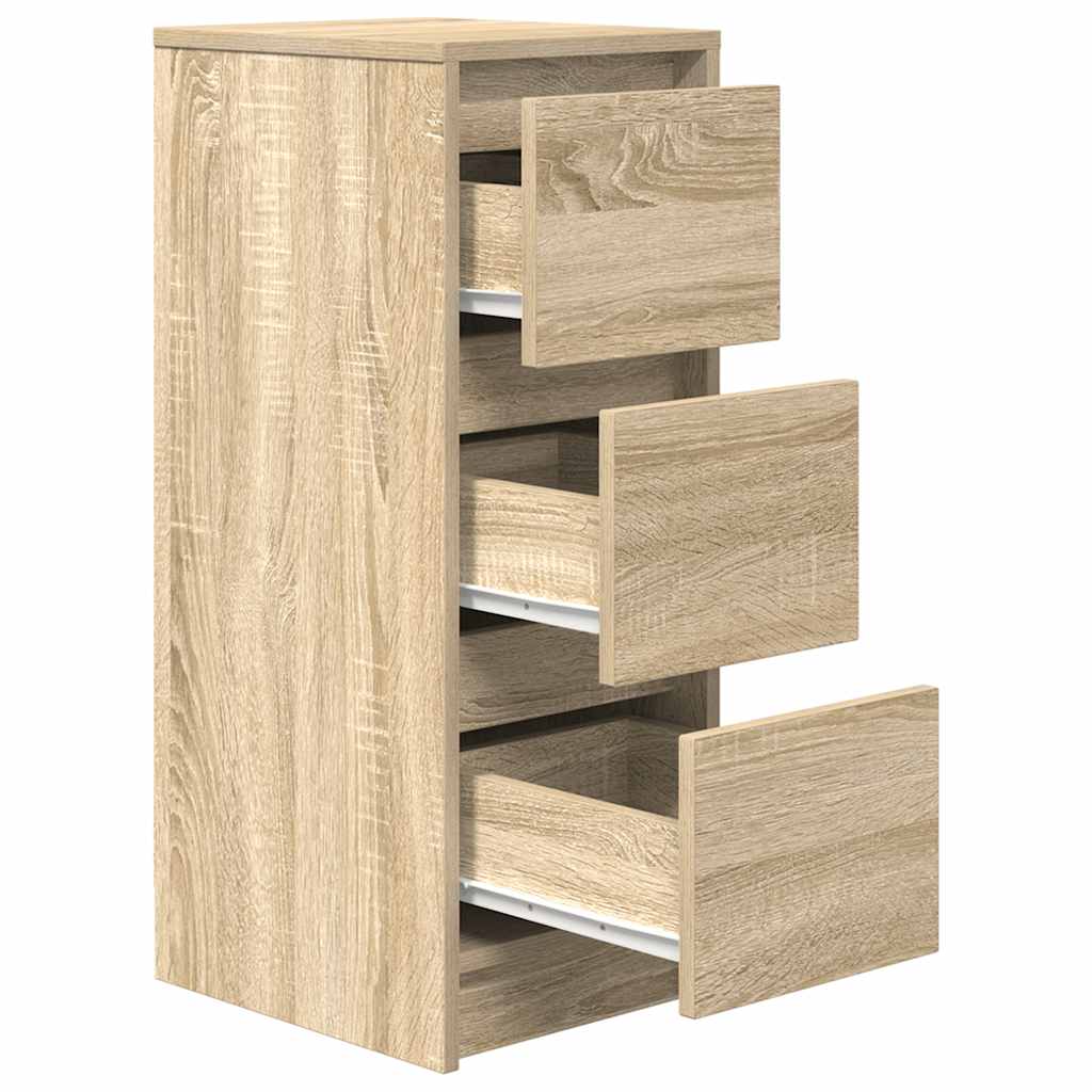 skænk 29,5x34x76 cm konstrueret træ sonoma-eg