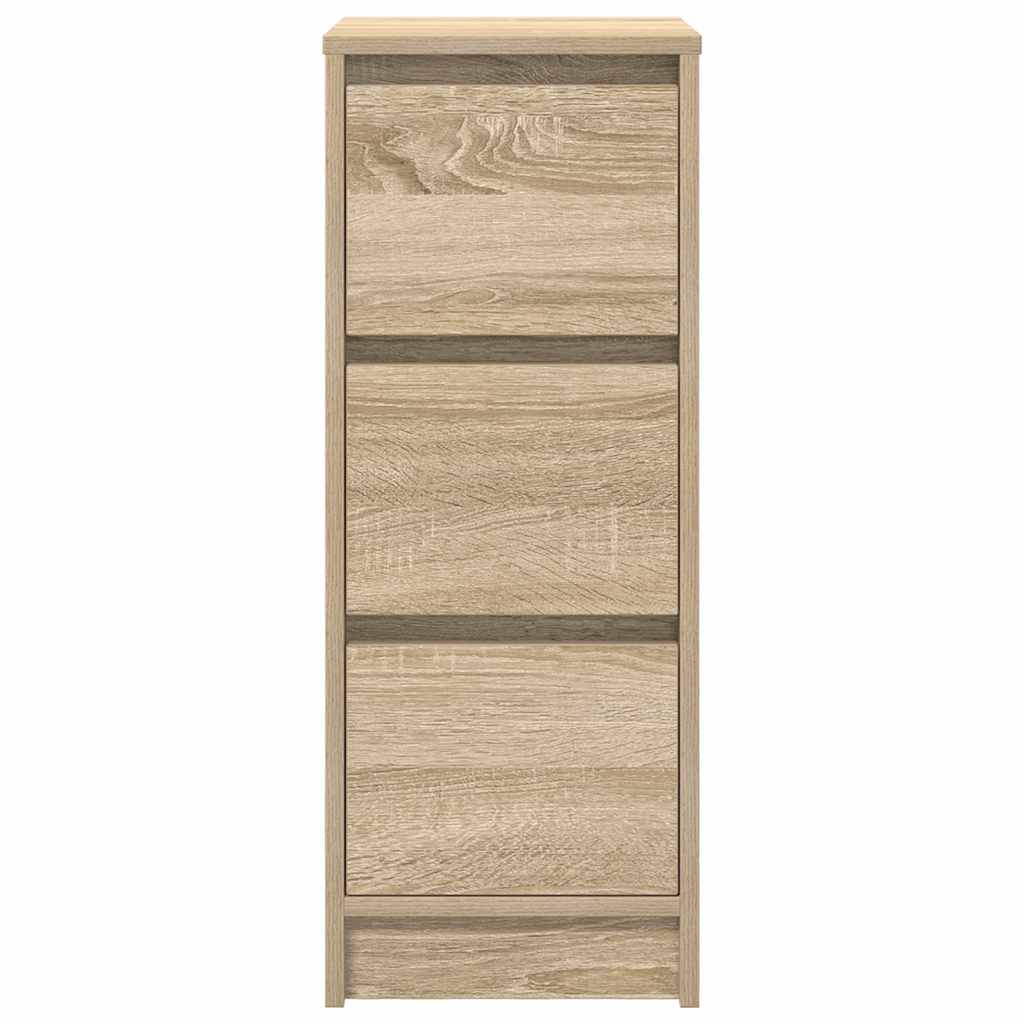 skænk 29,5x34x76 cm konstrueret træ sonoma-eg