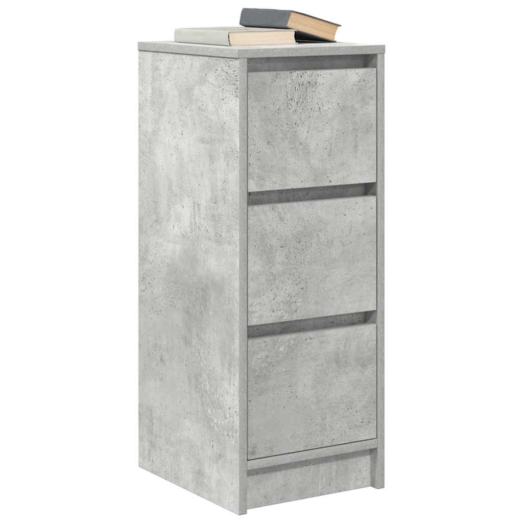 skænk 29,5x34x76 cm konstrueret træ betongrå