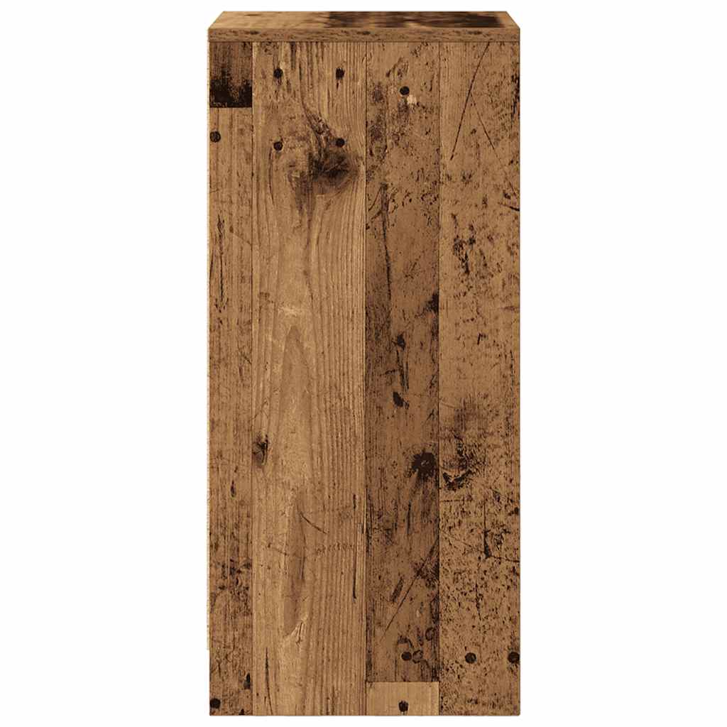 skænk 29,5x34x76 cm konstrueret træ antikt trælook