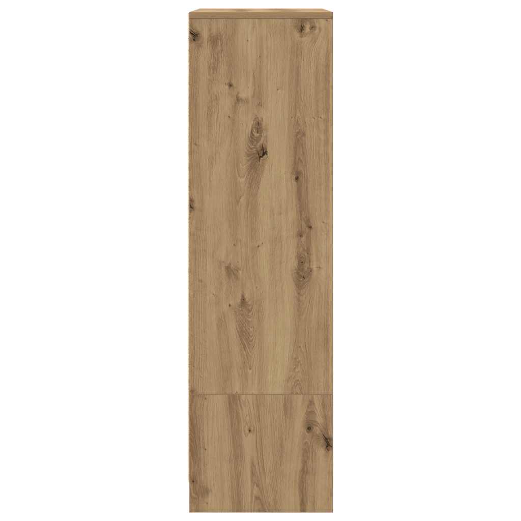 skab med skuffe 55,5x34x119,5 cm konstrueret træ kunsteg