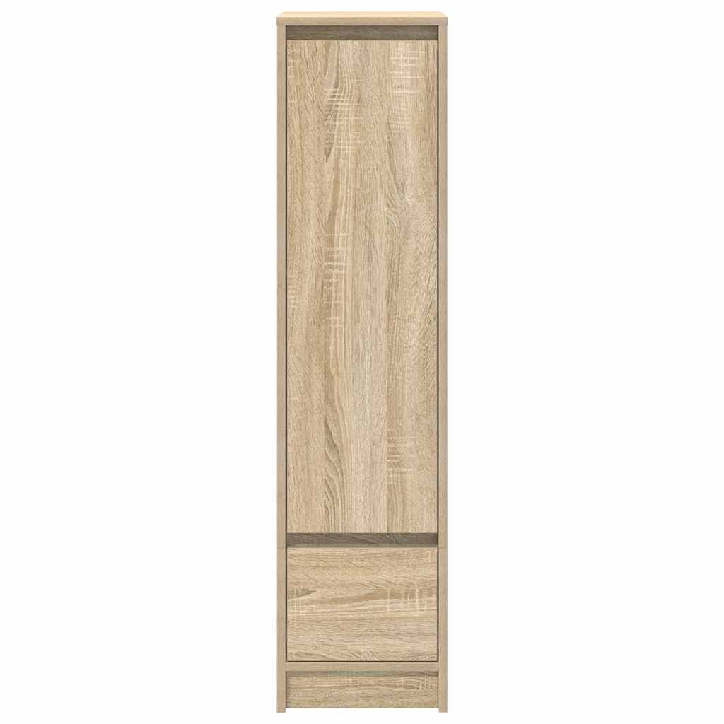 højskab 29,5x34x119,5 cm konstrueret træ sonoma-eg