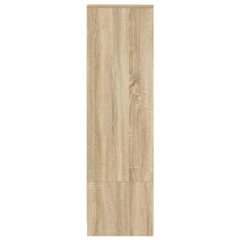 højskab 29,5x34x119,5 cm konstrueret træ sonoma-eg