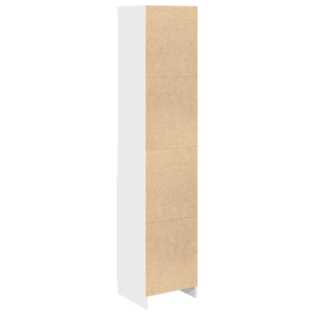 højskab 37,5x35x180 cm konstrueret træ hvid
