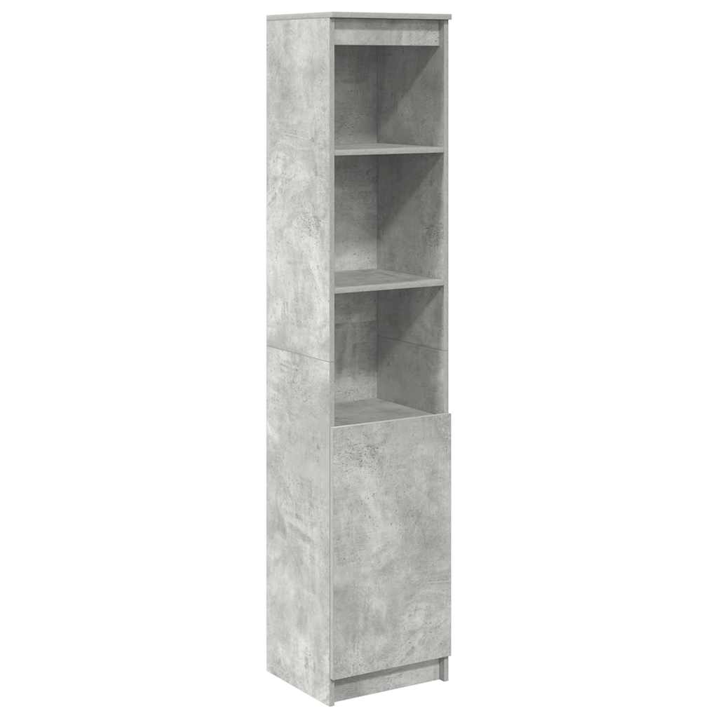 højskab 37,5x35x180 cm konstrueret træ betongrå