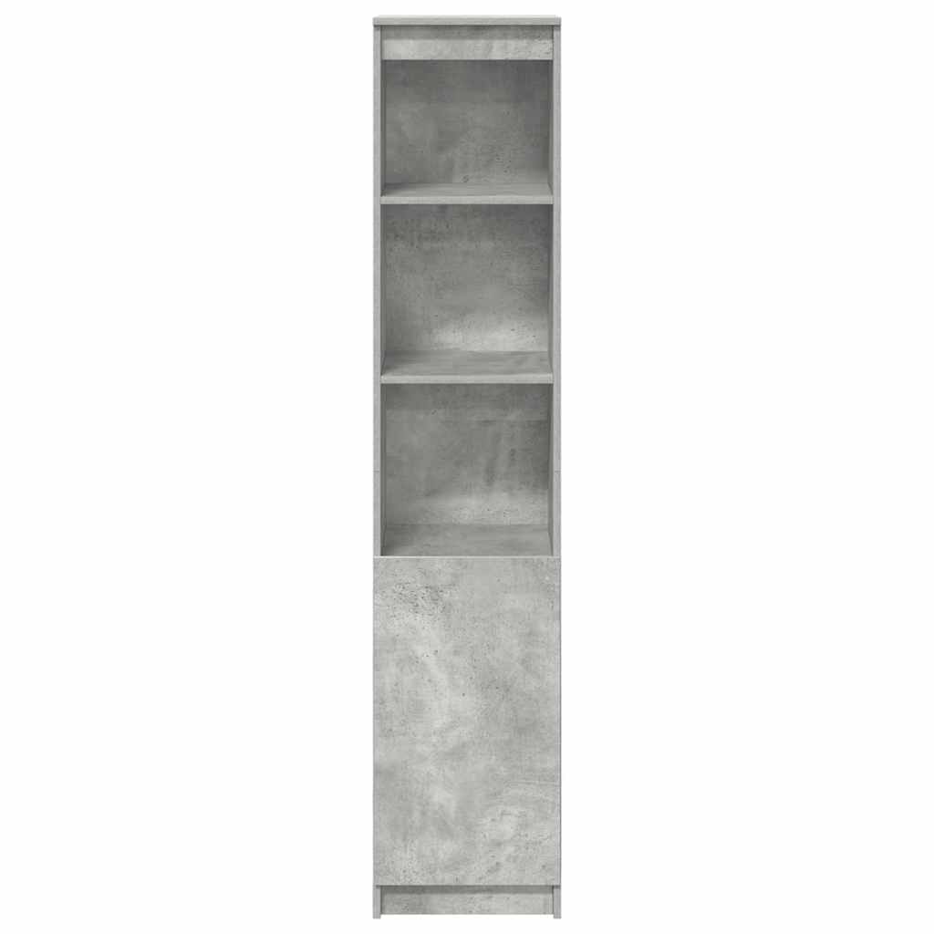 højskab 37,5x35x180 cm konstrueret træ betongrå