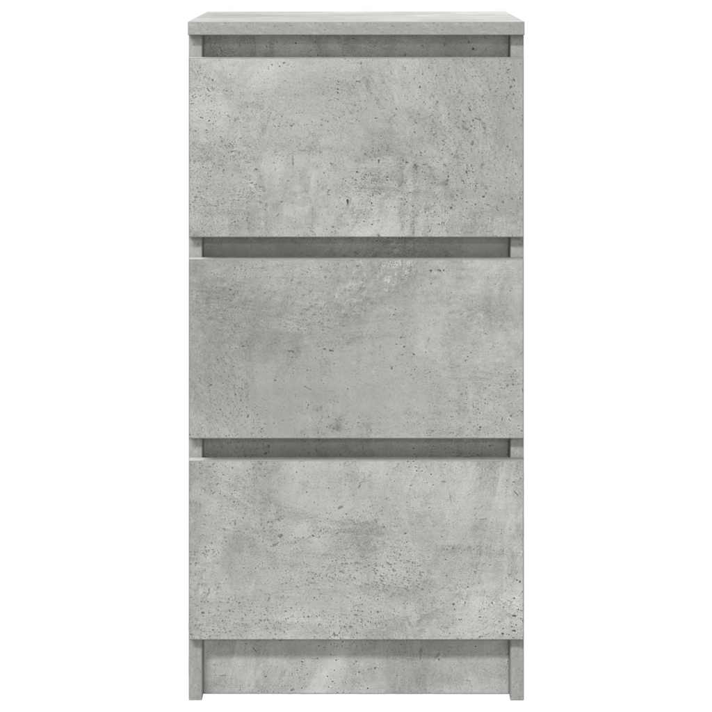 skænk 37,5x35x76 cm konstrueret træ betongrå