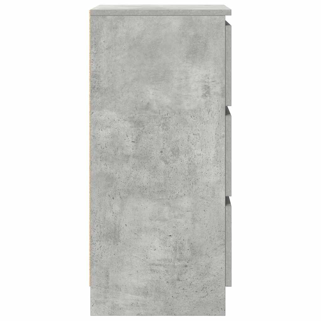 skænk 37,5x35x76 cm konstrueret træ betongrå