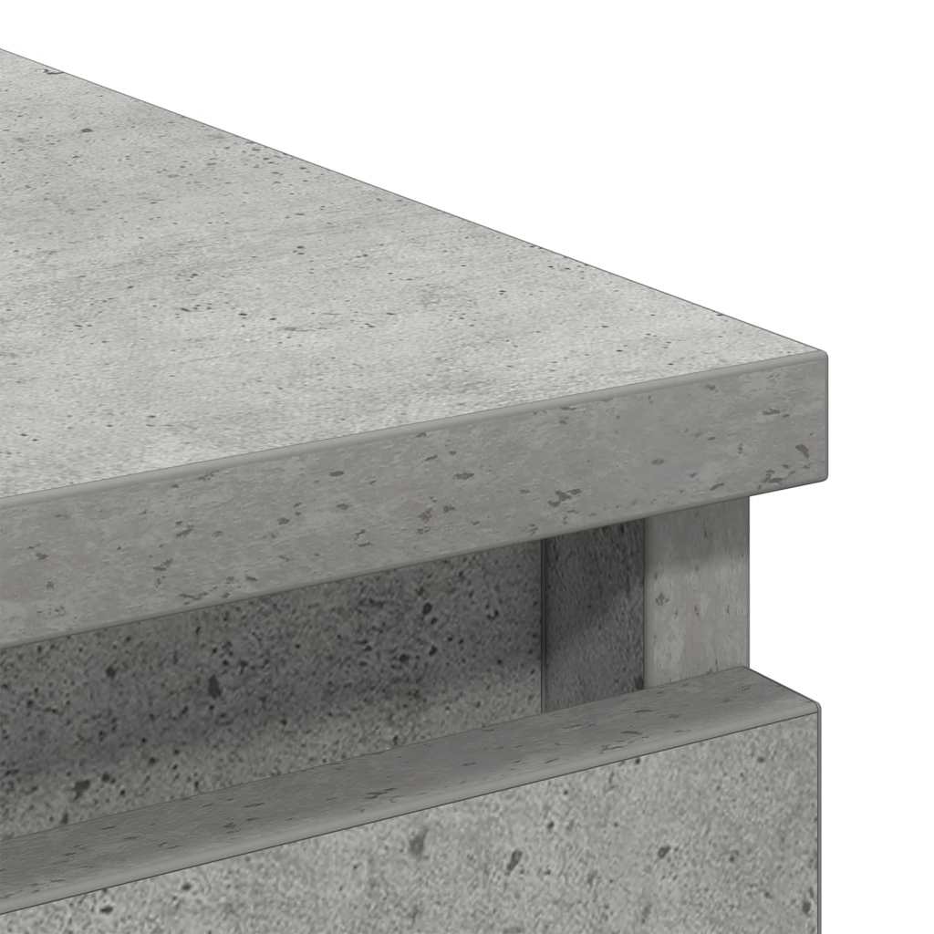 skænk 37,5x35x76 cm konstrueret træ betongrå