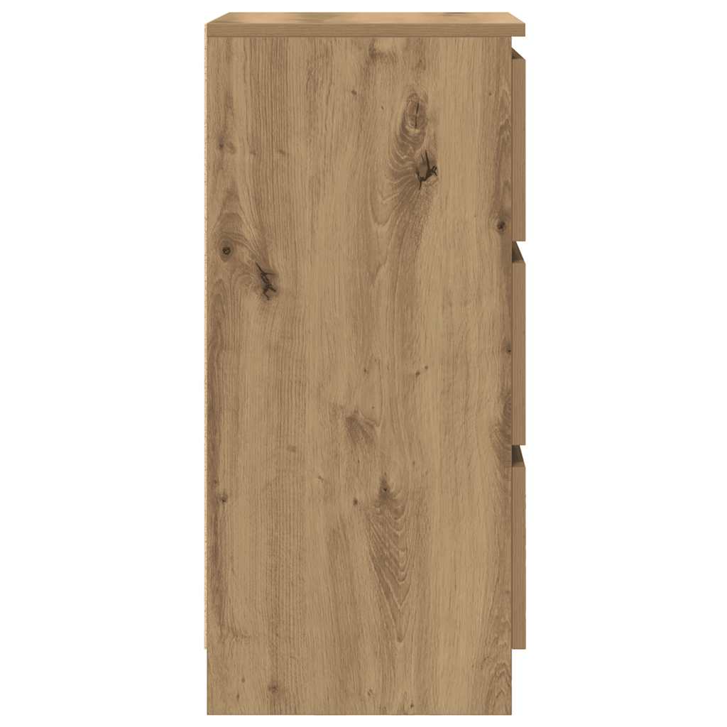 skænk 37,5x35x76 cm konstrueret træ kunsteg