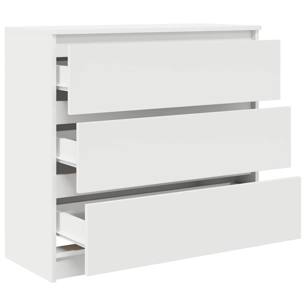 skab 80x35x76 cm konstrueret træ hvid