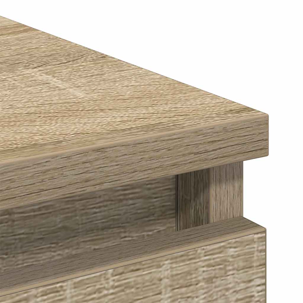skænk 80x35x76 cm konstrueret træ sonoma-eg