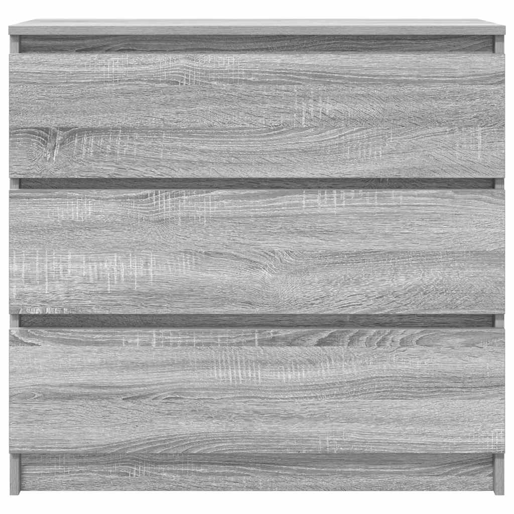 skænk 80x35x76 cm konstrueret træ grå sonoma-eg